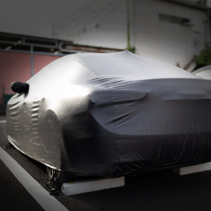【ASTA ラグジュアフィット 屋外用プレミアム車両ボディカバー】PUレザー製 オーダーメイド 高級感 裏起毛車カバー 強風対策