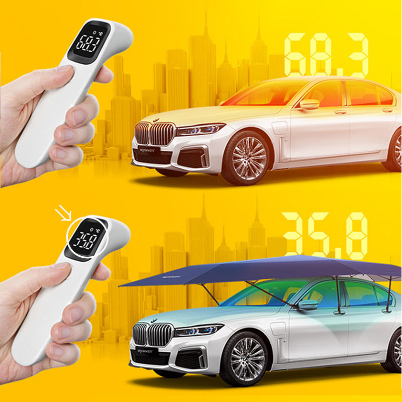 自動収納 サンシェード 傘式 折り畳 リモコン 電動 取付簡単  汎用 防風