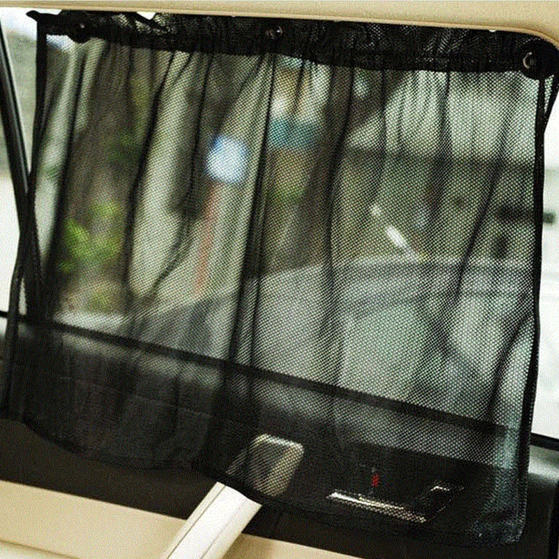 収納着脱簡単 吸盤で装着 快適カーライフ 車用 日よけ 遮光 UVカット 通気