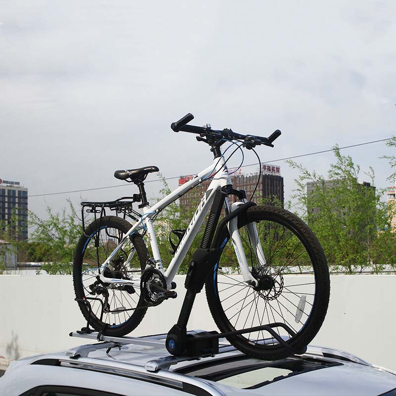 ルーフ自転車ラック 高級合金 四重固定 使いやすい ダブル盗難対策 サイクルキャリア