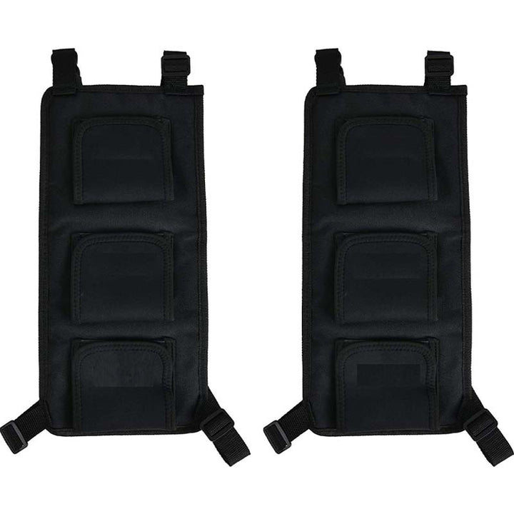車用収納 釣り竿ラック 多機能 しっかり シートバック用 マジックテープ固定 釣り道具収納