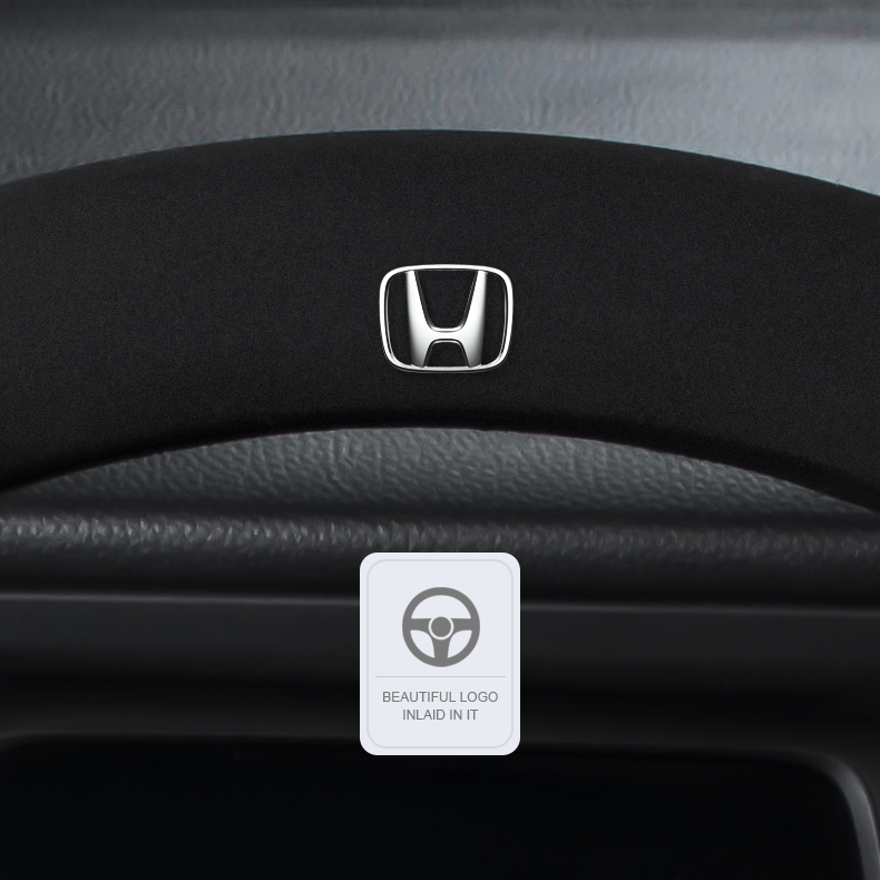 HONDA ホンダ  本革 スエード ハンドルカバー 手触りよし 取り付け簡単 おしゃれ 36/38CM