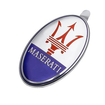 マセラティ　純正エンブレム MASERATI 純正 部品 エンブレム 73 x 45 mm