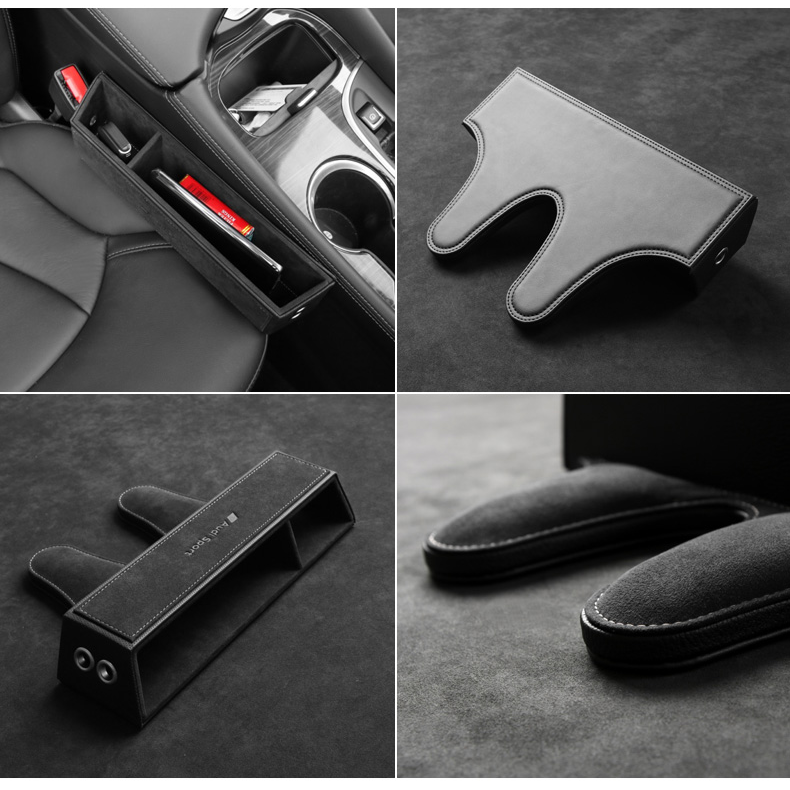 Alcantara カー収納ポケット コンソールボックス シートポケット 隙間ポケットセット