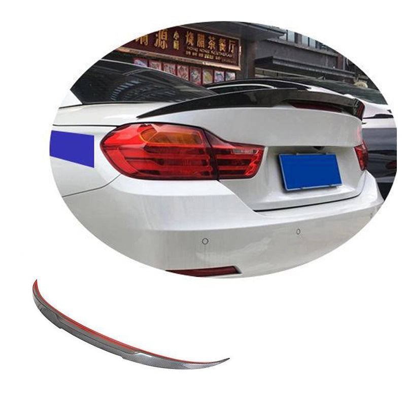 リアスポイラー BMW 4シリーズ F33 F83 14-19年式 カブリオレ カーボンファイバー 貼り付け装着
