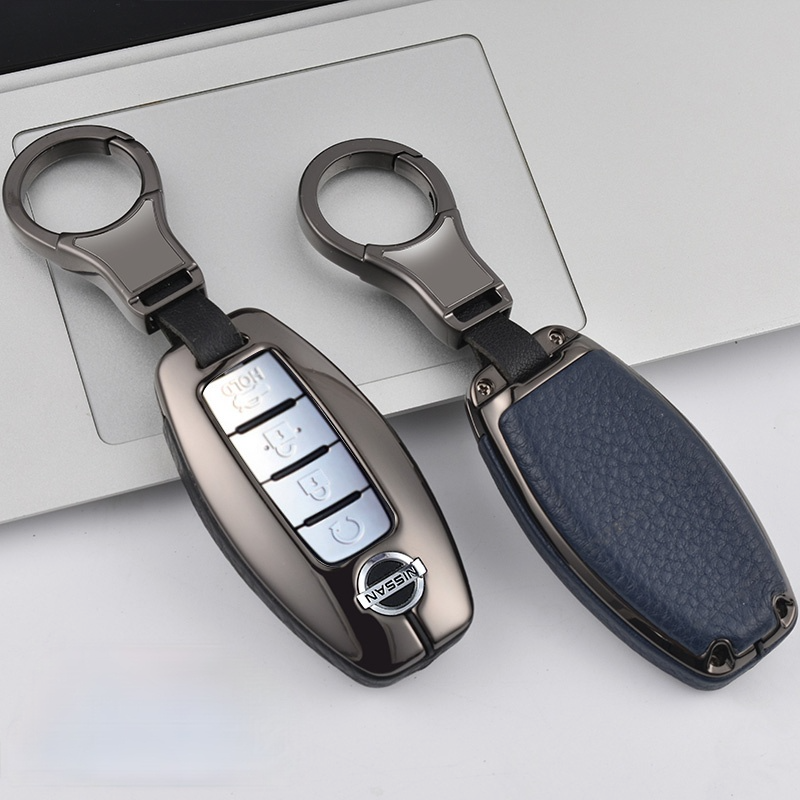日産 高級感 本革 スマート キーケース キーカバー 高級 キーホルダー Nissan
