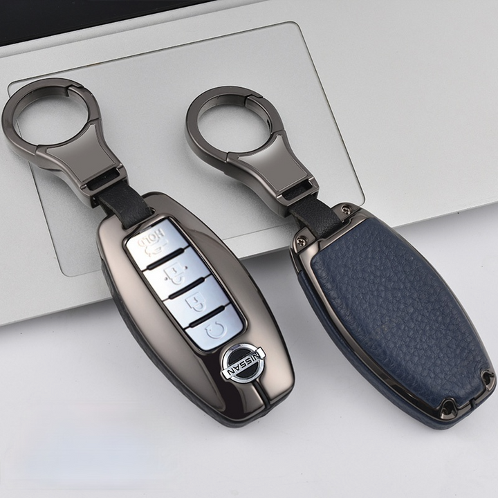日産 高級感 本革 スマート キーケース キーカバー 高級 キーホルダー Nissan