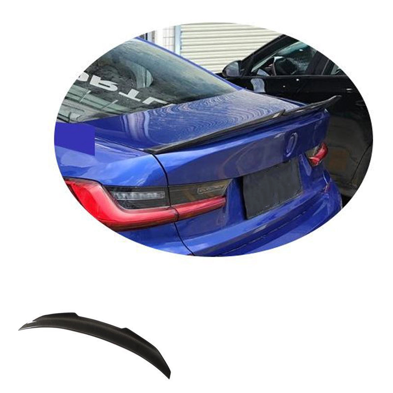 リアスポイラー BMW 3シリーズG20 19-22年式 カーボンファイバー 貼り付け装着