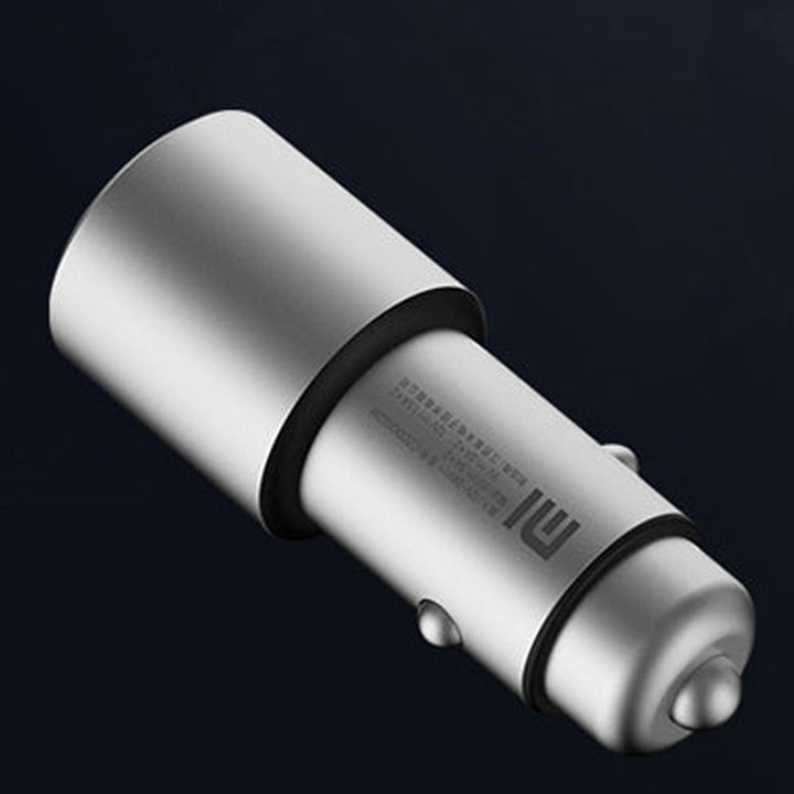 XIAOMI 36W 12V・24V カーチャージャー 急速充電 QC3.0 LEDライト コンパクト 車載充電器