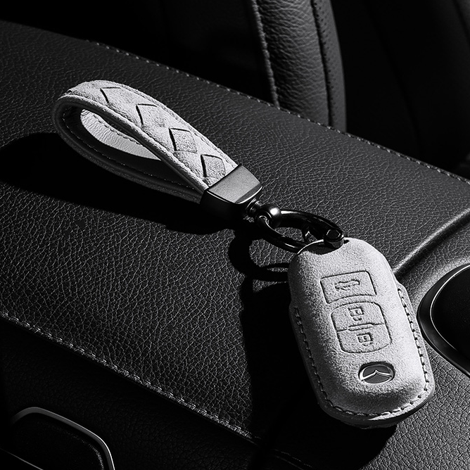 Mazdaマツダ専用キーケース 贅沢スエード 全面保護 高級触感キーカバー キーホルダー