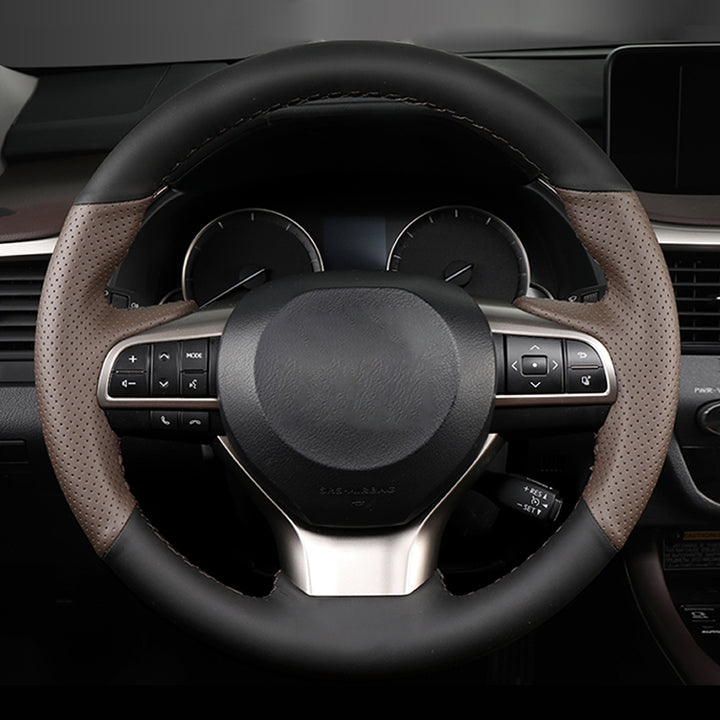 LEXUS レクサス Alcantara 本革 スエード ハンドルカバー 編み込み式 オーダーメイド
