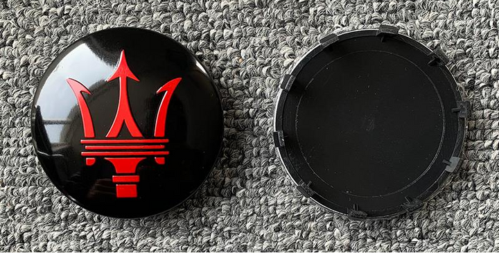 MASERATI マセラティ ホイール ハブ キャップ センター キャップ 外径60mm ホイールセンターキャップ 4個セット