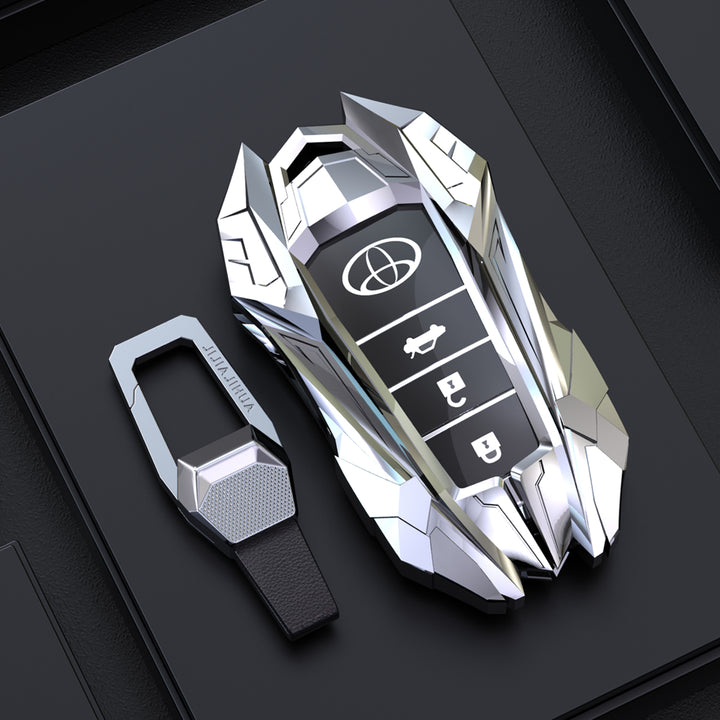 TOYOTA トヨタ車用 スマートキーケース キーカバー 高級 鍵を保護 メカ感 デザイン感 専用設計 電波遮断しない