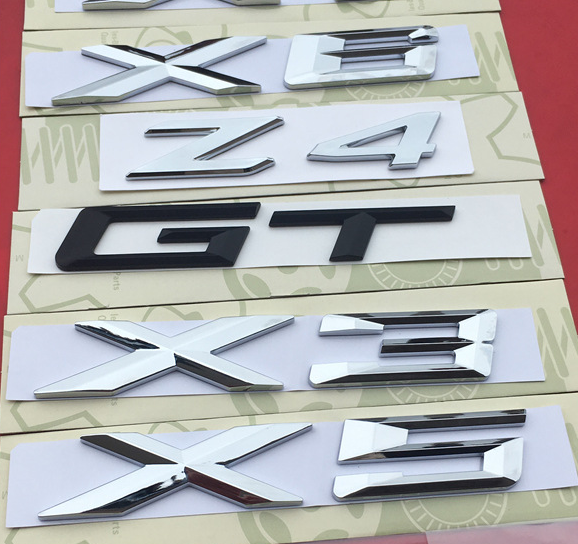 BMW Mエンブレム バッチ ロゴX1X3 X5 X6GTワードマークGTシリーズXシリーズリアラベルBMWリアラベル