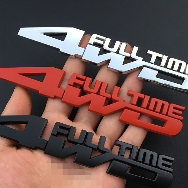 4WD FULL TIME四輪駆動 SUV ロゴ 装飾 ステッカー