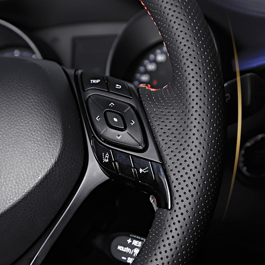TOYOTA トヨタ 本革 ハンドルカバー  編み込み式 オーダーメイド 握り感抜群  取り付け簡単