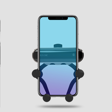 車載スマホホルダー スマホホルダー 重力式自動開閉 エアコン吹き出し口用 シンプル