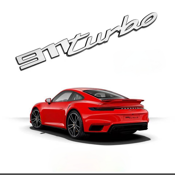 ポルシェ 911 turbo 純正 エンブレム サイド リア シルバー ブラック ボクスター 981 カレラ 911 997 パナメーラ 970 ケイマン カイエン
