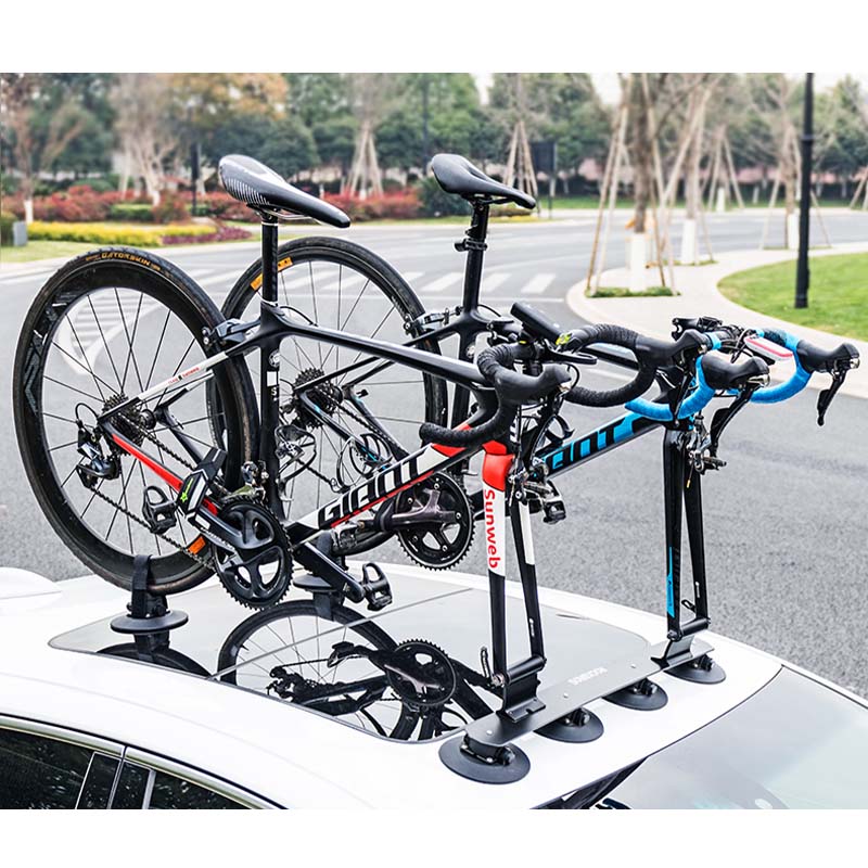 ルーフ自転車ラック 吸盤式 全車種対応 軽量 使いやすい 安定 多色 おしゃれ サイクルキャリア