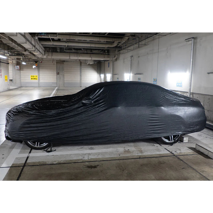 【ASTA ラグジュアフィット 屋外用プレミアム車両ボディカバー】PUレザー製 オーダーメイド 高級感 裏起毛車カバー 強風対策