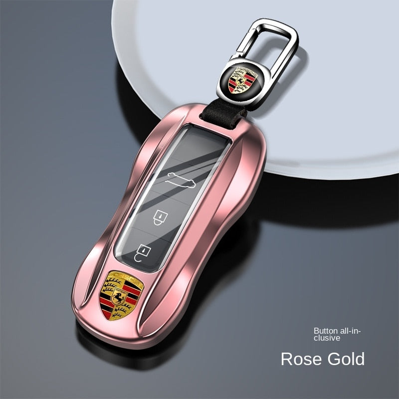 ポルシェPorsche専用キーケース オシャレ 高級合金 贅沢触感 流れ光沢 多色キーカバー キーホルダー