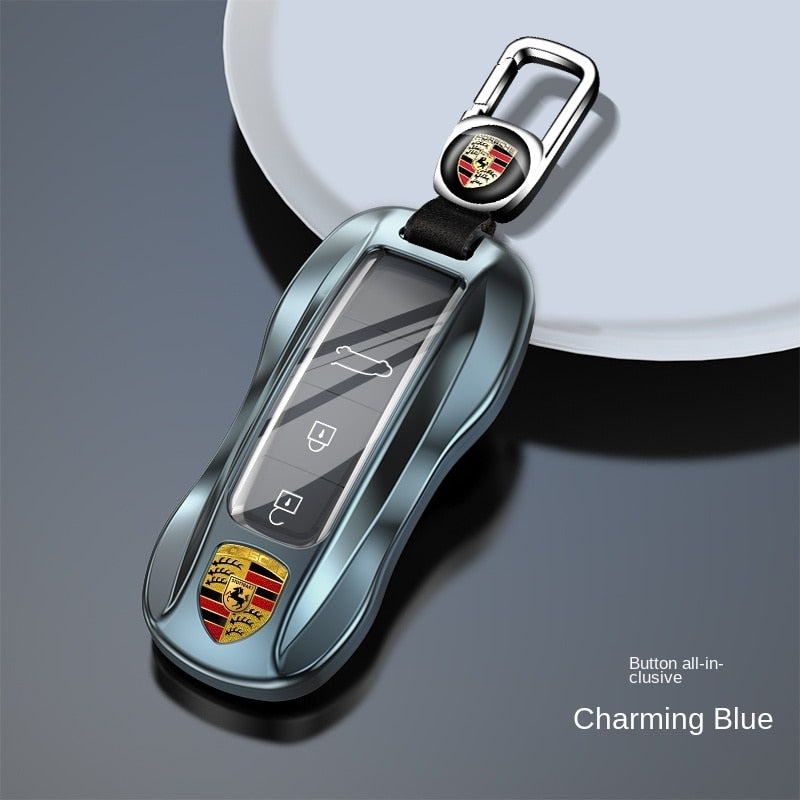 ポルシェPorsche専用キーケース オシャレ 高級合金 贅沢触感 流れ光沢 多色キーカバー キーホルダー