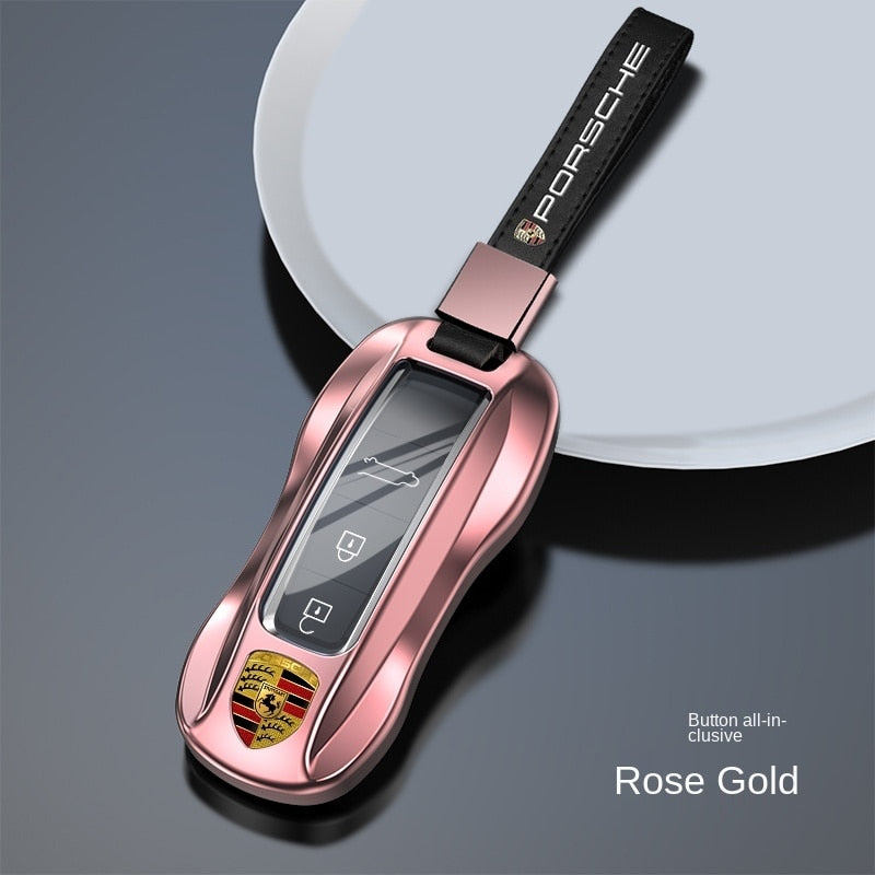 ポルシェPorsche専用キーケース オシャレ 高級合金 贅沢触感 流れ光沢 多色キーカバー キーホルダー