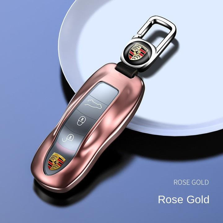 ポルシェPorsche専用キーケース オシャレ 高級合金 贅沢触感 流れ光沢 多色キーカバー キーホルダー