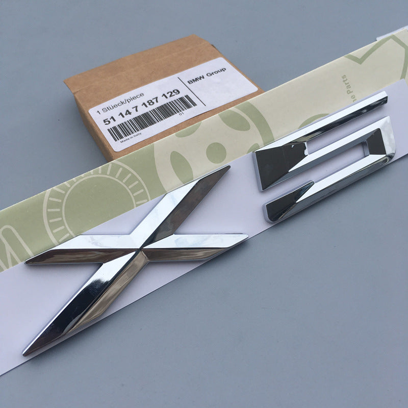 BMW Mエンブレム バッチ ロゴX1X3 X5 X6GTワードマークGTシリーズXシリーズリアラベルBMWリアラベル