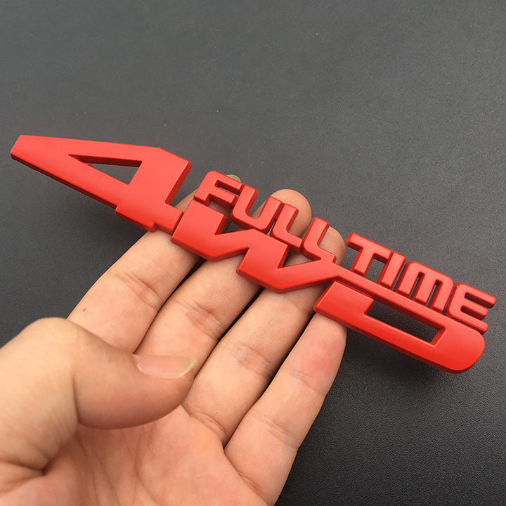 4WD FULL TIME四輪駆動 SUV ロゴ 装飾 ステッカー