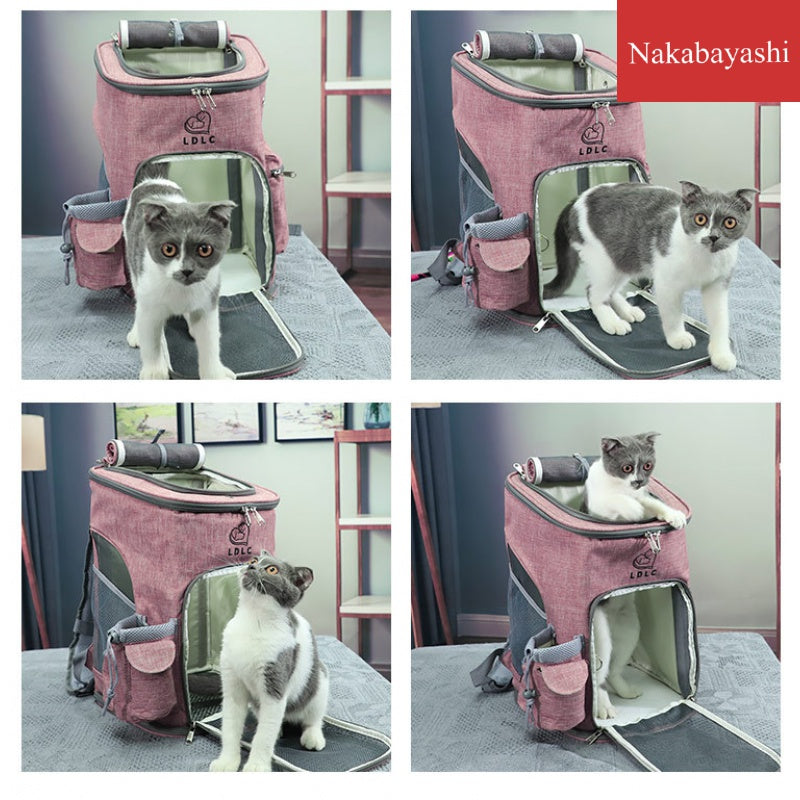 猫ペット用品肩折り畳み式ペットバッグペット外出ポータブル猫バッグオックスフォード布車ペットバッグ