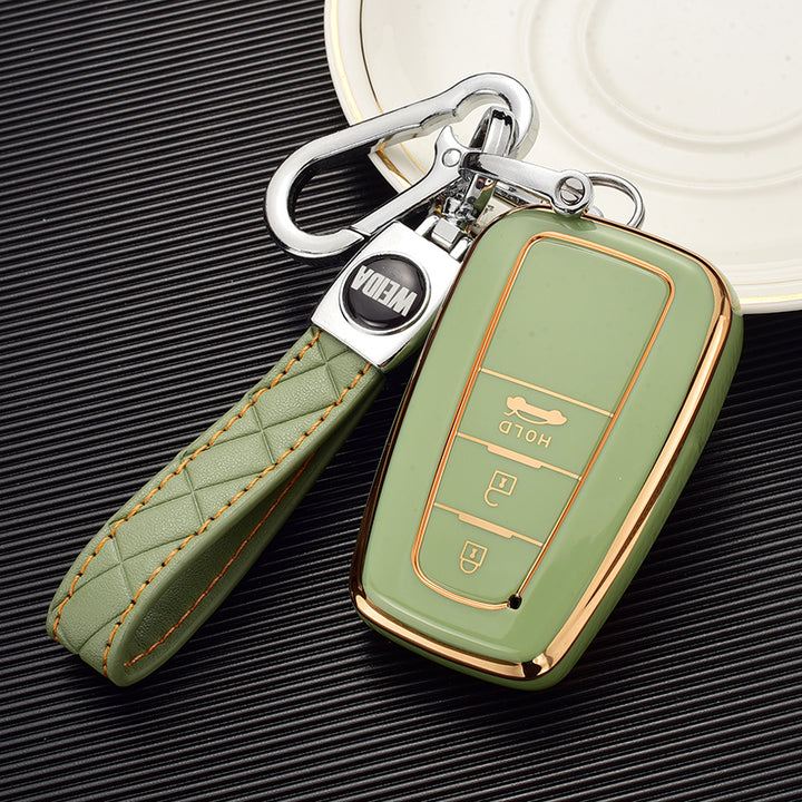 TOYOTA トヨタ専用 キーケース キーカバー キーホルダー スタイリッシュ オシャレ 汚れ防止 滑り止め 傷防止 TPU