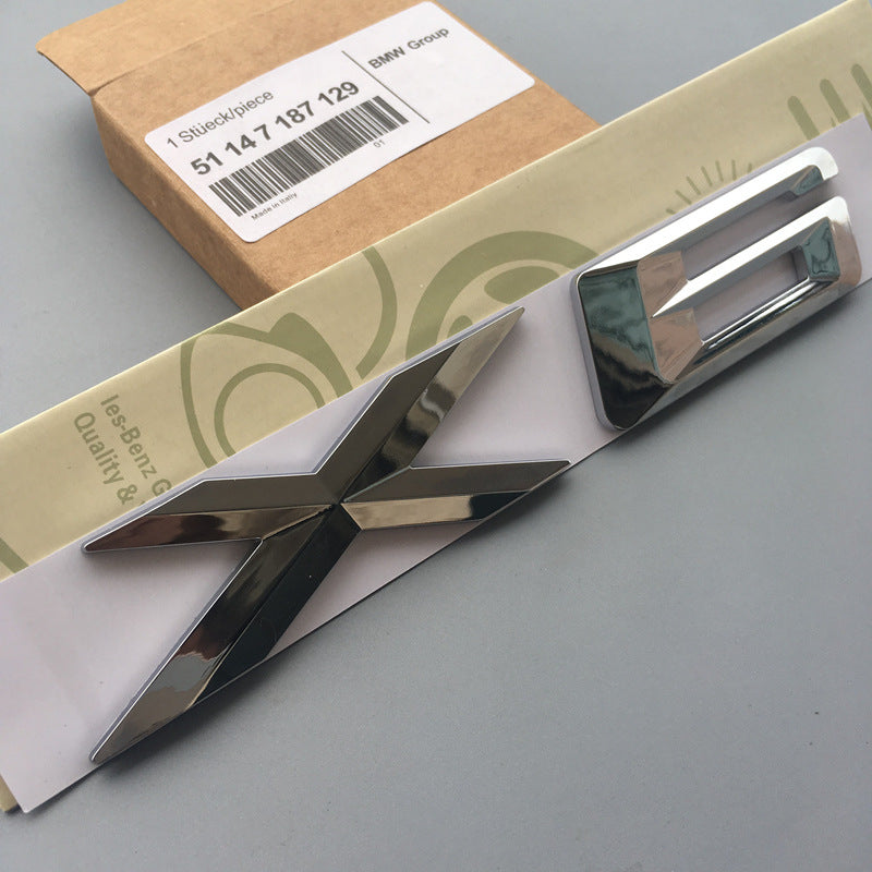 BMW Mエンブレム バッチ ロゴX1X3 X5 X6GTワードマークGTシリーズXシリーズリアラベルBMWリアラベル