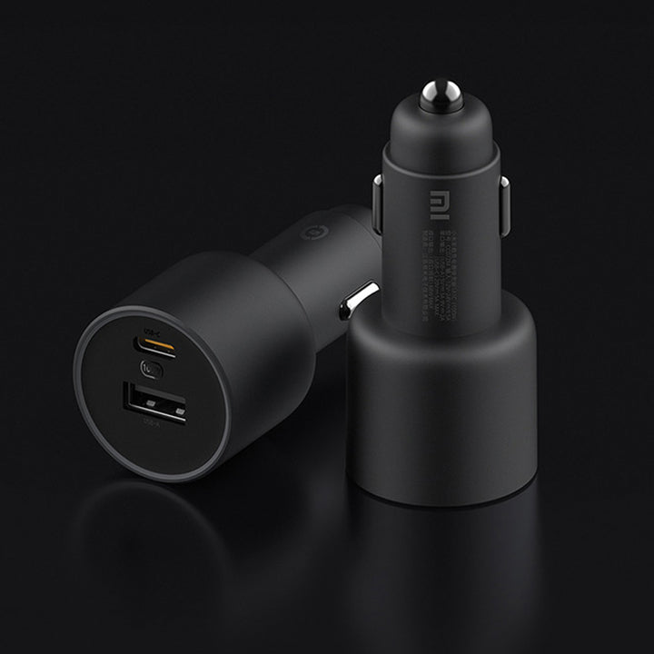 XIAOMI 36W 12V・24V カーチャージャー 急速充電 QC3.0 LEDライト コンパクト 車載充電器