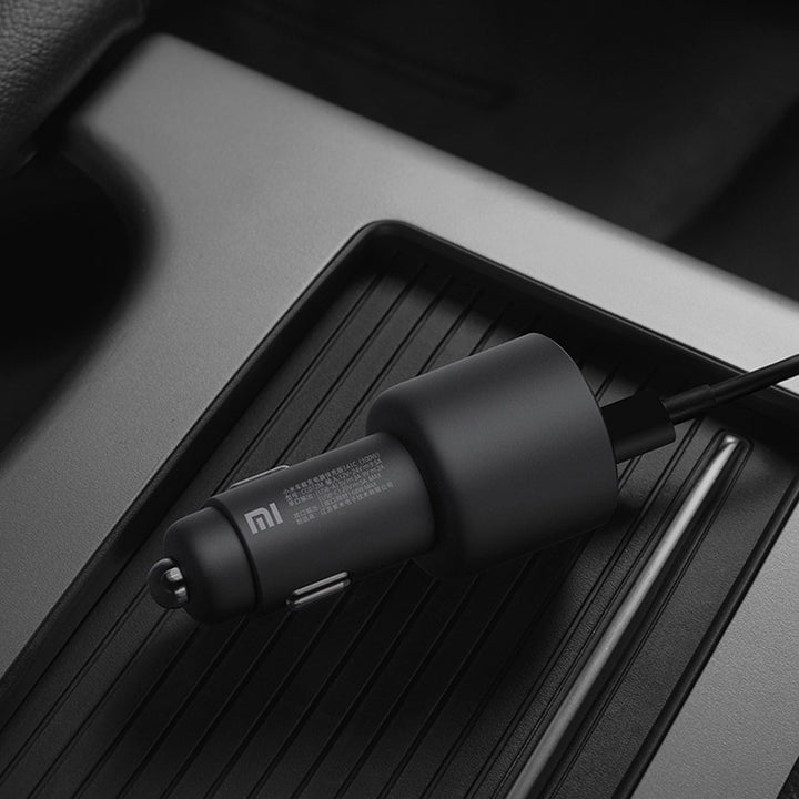 XIAOMI 36W 12V・24V カーチャージャー 急速充電 QC3.0 LEDライト コンパクト 車載充電器
