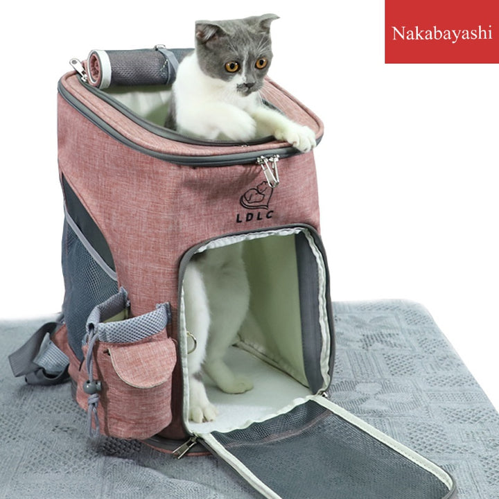猫ペット用品肩折り畳み式ペットバッグペット外出ポータブル猫バッグオックスフォード布車ペットバッグ