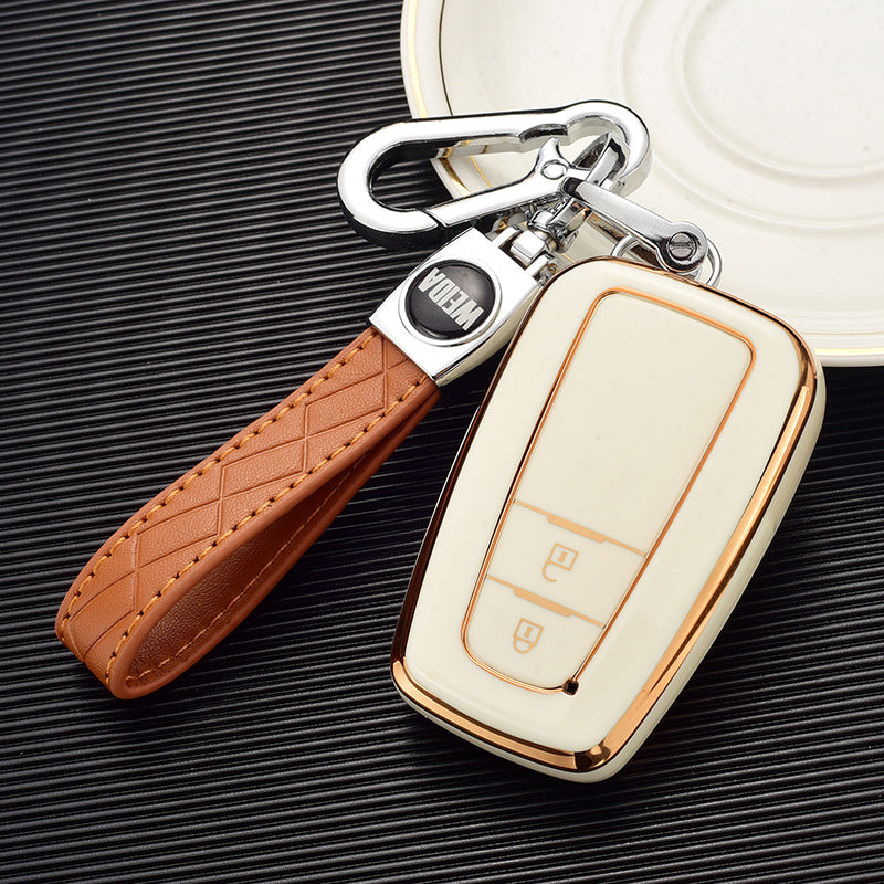 TOYOTA トヨタ専用 キーケース キーカバー キーホルダー スタイリッシュ オシャレ 汚れ防止 滑り止め 傷防止 TPU