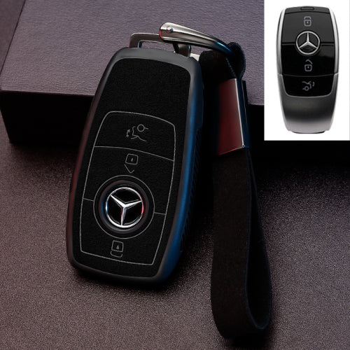 ベンツBenz専用キーケース 贅沢スエード 高級感 おしゃれ 全面保護 キーカバー