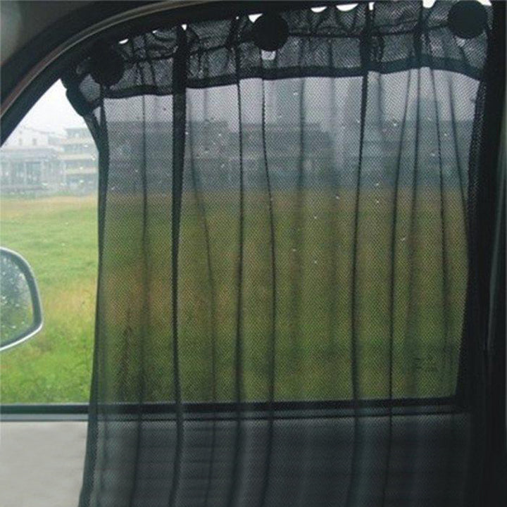 収納着脱簡単 吸盤で装着 快適カーライフ 車用 日よけ 遮光 UVカット 通気