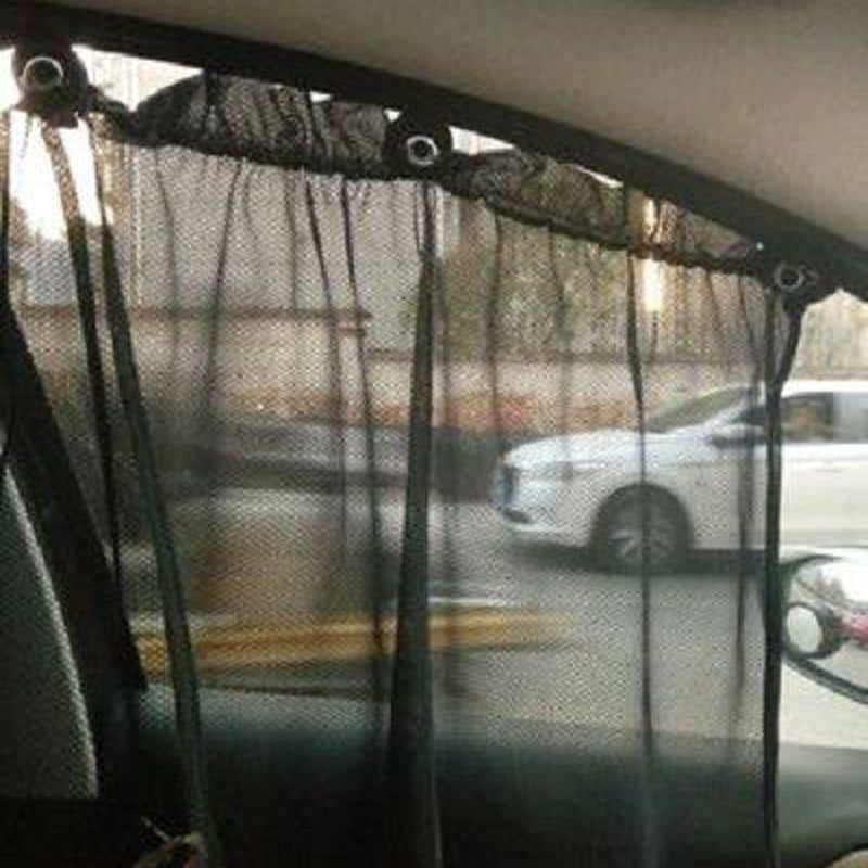 収納着脱簡単 吸盤で装着 快適カーライフ 車用 日よけ 遮光 UVカット 通気