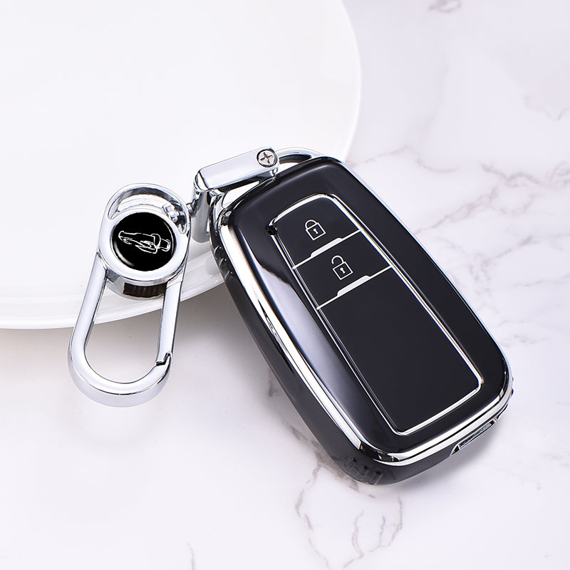 TOYOTA トヨタ専用 キーケース キーカバー キーホルダー スタイリッシュ オシャレ 汚れ防止 滑り止め 傷防止 TPU