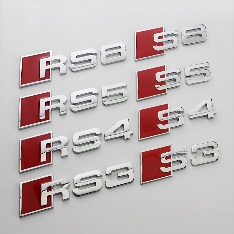 オリジナルアウディA3A4LA5A6LS3S4S5S6S7S8RS4RS6テールスタンダードリアカースタンダードトランクワードマーク