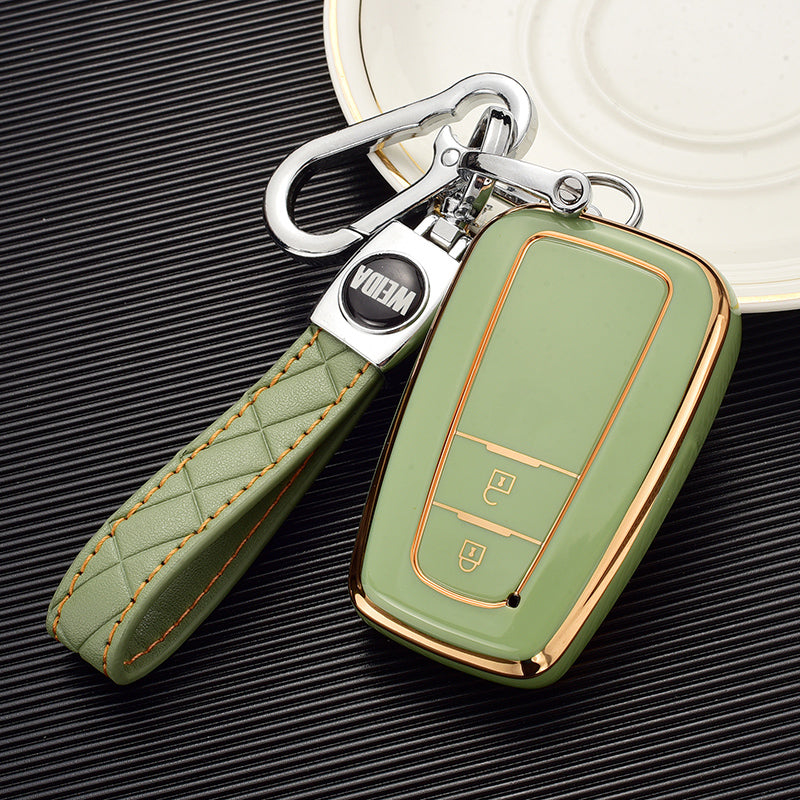 TOYOTA トヨタ専用 キーケース キーカバー キーホルダー スタイリッシュ オシャレ 汚れ防止 滑り止め 傷防止 TPU