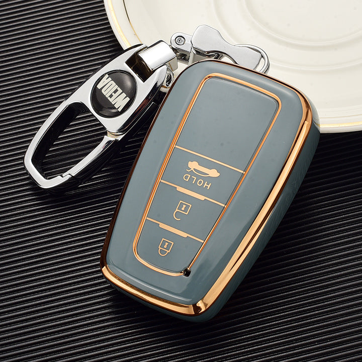 TOYOTA トヨタ専用 キーケース キーカバー キーホルダー スタイリッシュ オシャレ 汚れ防止 滑り止め 傷防止 TPU