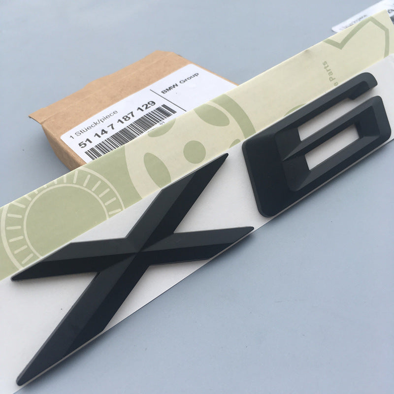 BMW Mエンブレム バッチ ロゴX1X3 X5 X6GTワードマークGTシリーズXシリーズリアラベルBMWリアラベル