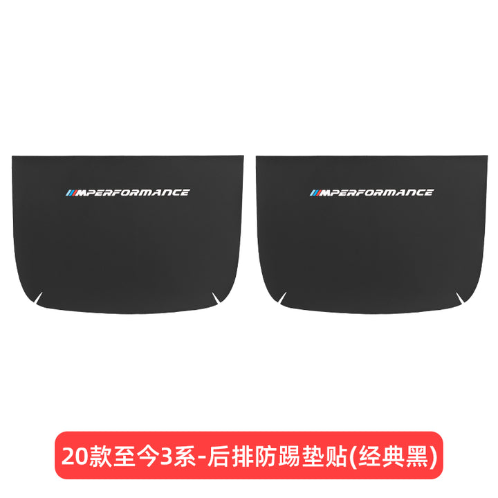 BMW New3シリーズドアキックパッドX4X3チェンジデコレーションアクセサリー325liカーインテリアレザー保護ステッカー