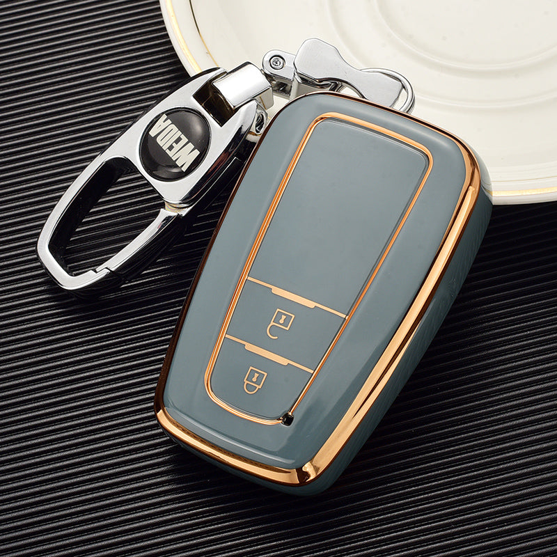 TOYOTA トヨタ専用 キーケース キーカバー キーホルダー スタイリッシュ オシャレ 汚れ防止 滑り止め 傷防止 TPU