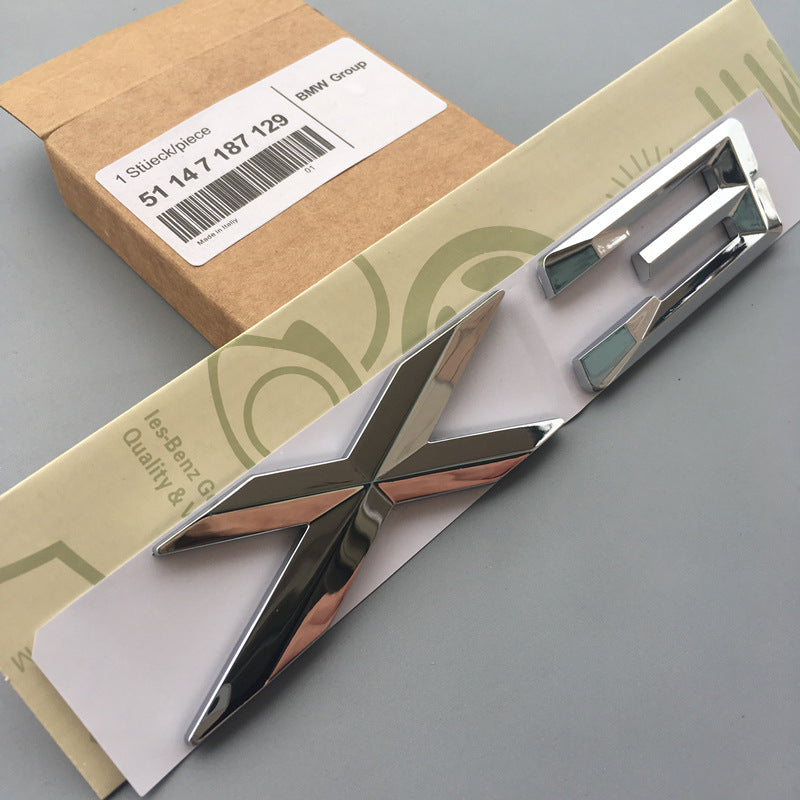 BMW Mエンブレム バッチ ロゴX1X3 X5 X6GTワードマークGTシリーズXシリーズリアラベルBMWリアラベル