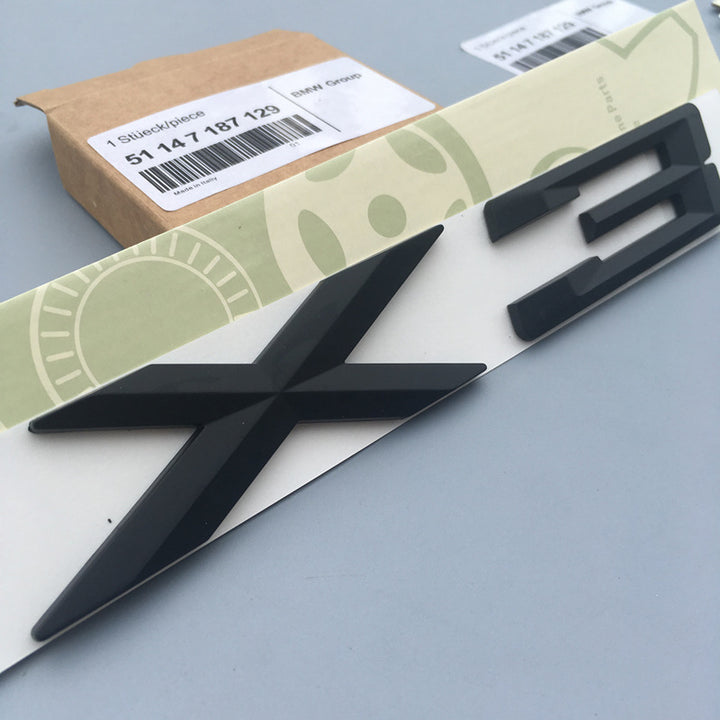 BMW Mエンブレム バッチ ロゴX1X3 X5 X6GTワードマークGTシリーズXシリーズリアラベルBMWリアラベル