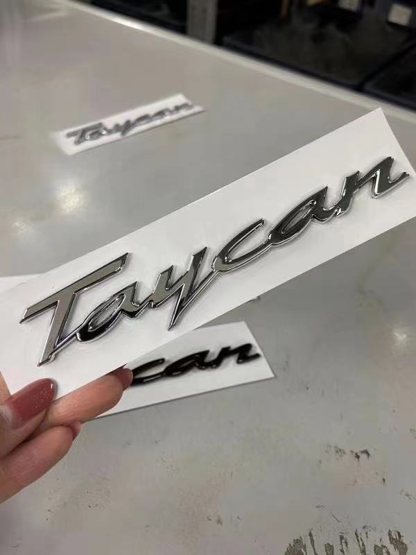 ポルシェ taycan 純正 エンブレム サイド リア シルバー ブラック ボクスター 981 カレラ 911 997 パナメーラ 970 ケイマン カイエン